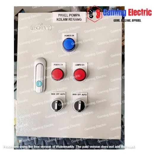 Panel Pompa Kolam Renang Otomatis + Wlc