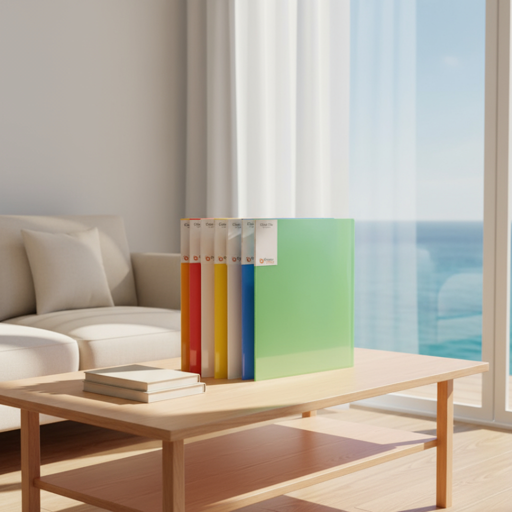 Korea A4 Enamel Ultrasonic Clear File 10 sheets / Map Plastik / Clear Holder / File Dokumen Keeper 1