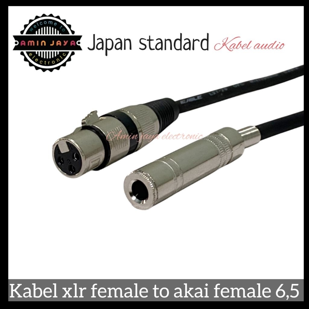 Kabel jack xlr female to akai female/xlr female to cover akai