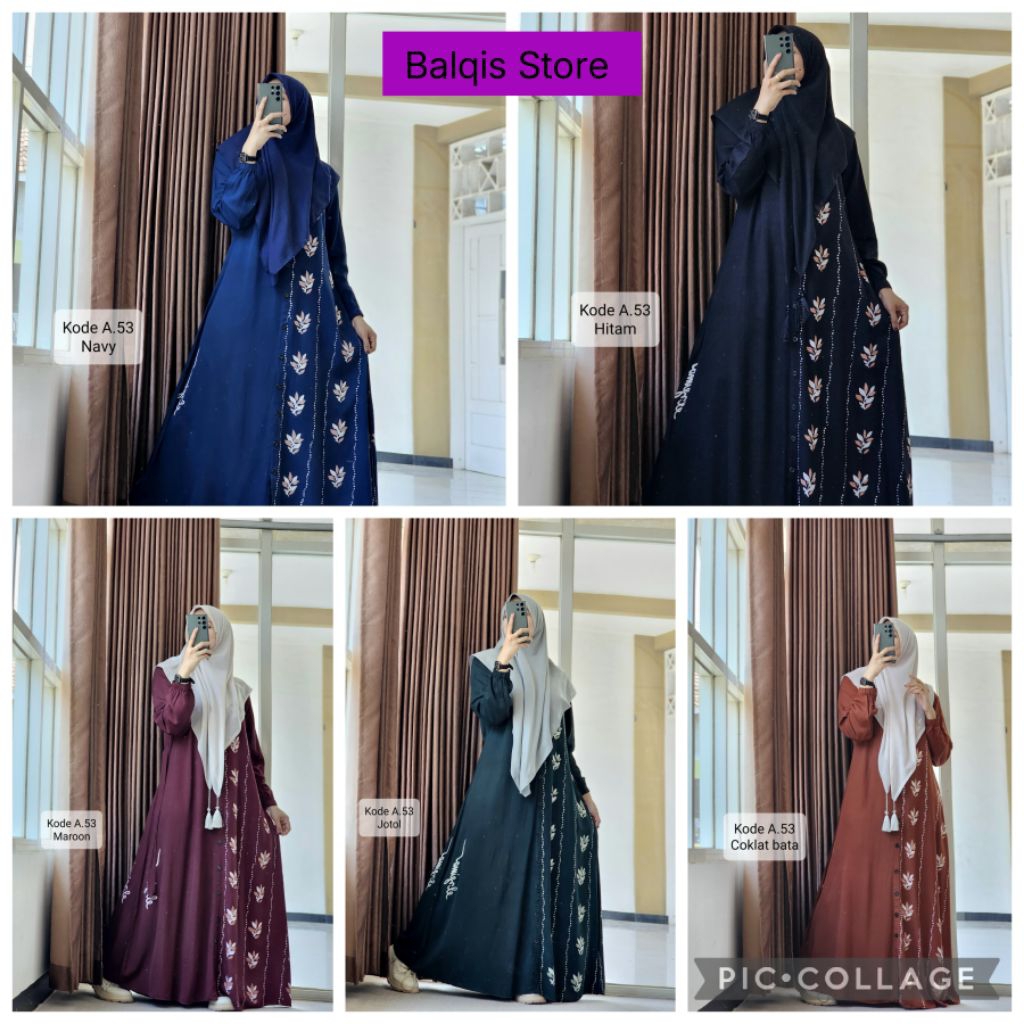 Balqis Store- Elzaima- Gamis twill ORI klok A