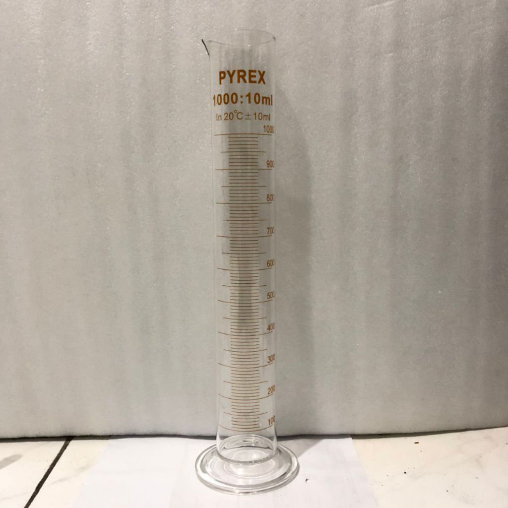 gelas ukur 1000ml pyrex.
