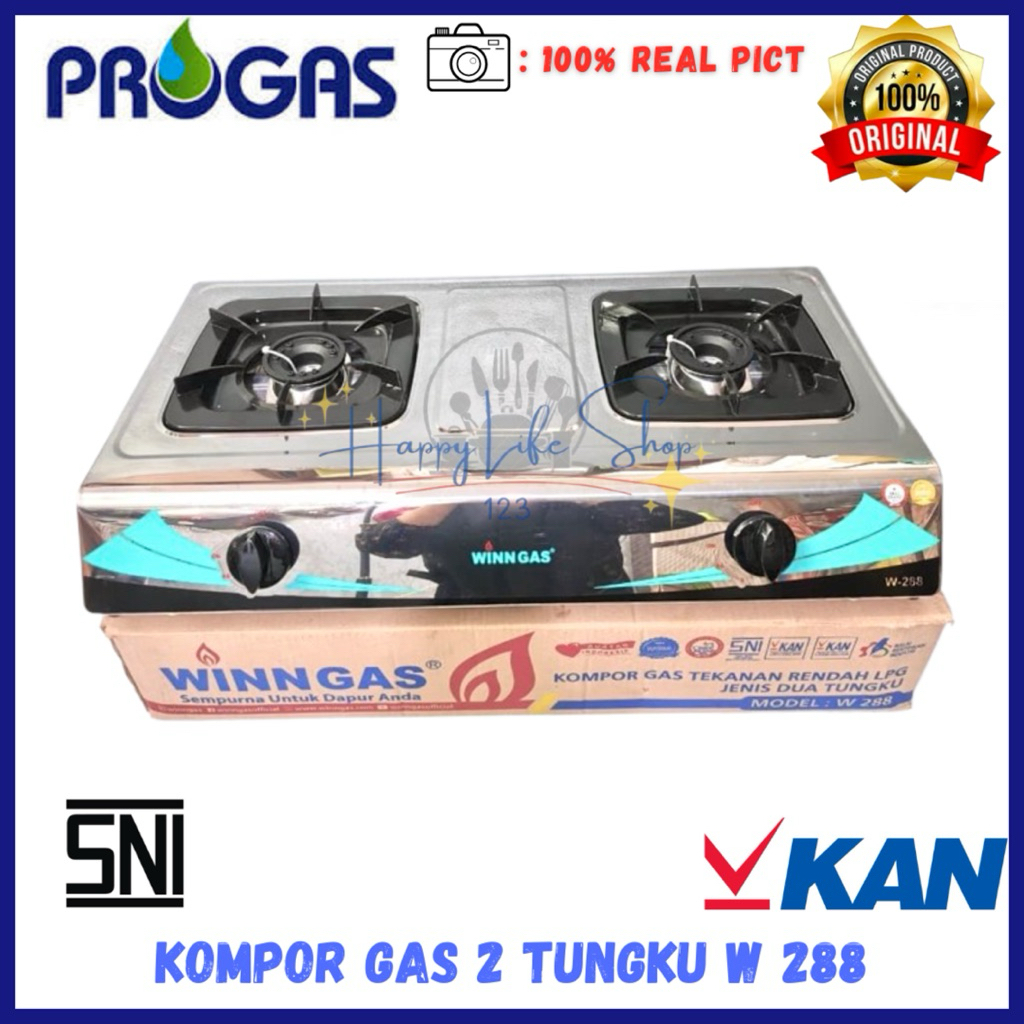 Kompor Gas Winn Gas 2 Tungku / Kompor Winn Gas 2 Tungku W288