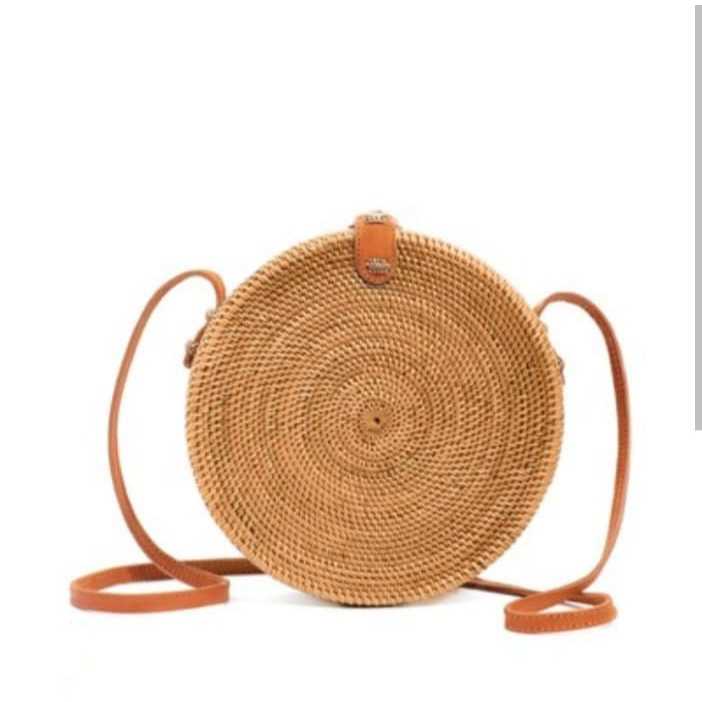 TAS ROTAN BALI BULAT