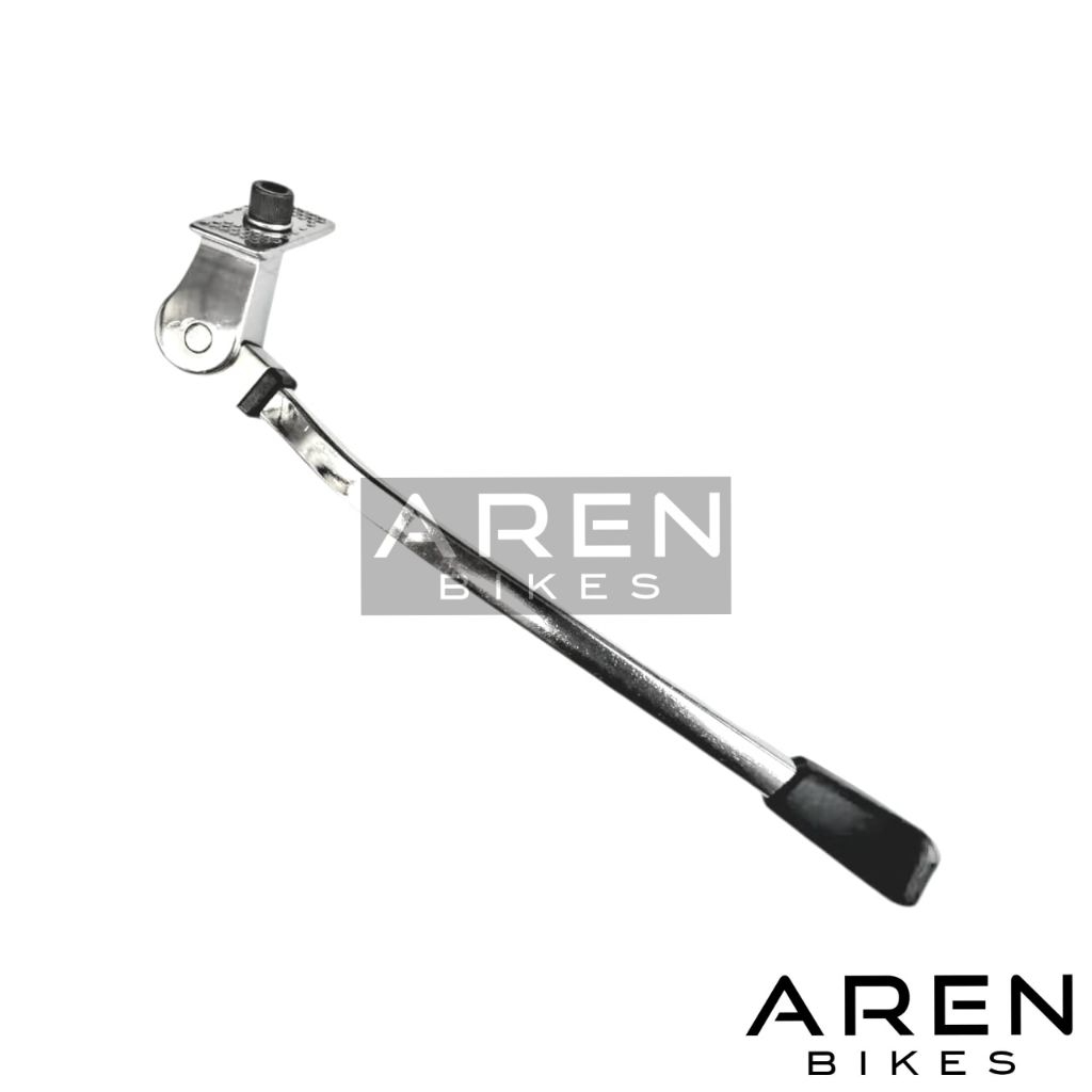 STANDAR SEPEDA 26 26" ALLOY SILVER KROM TAIWAN TENGAH KUNCI L JAGANG BIKE STAND KLASIK VINTAGE MTB F