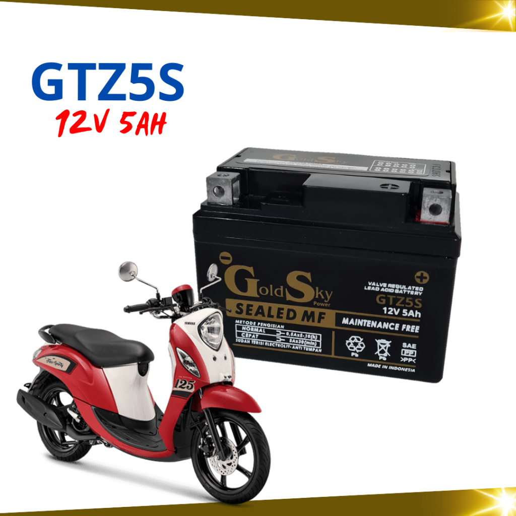 AKI KERING MOTOR FINO FREEGO X RIDE XEON AEROX 125 GTZ5S YTZ4V GTZ4V GS GOLD SKY MF