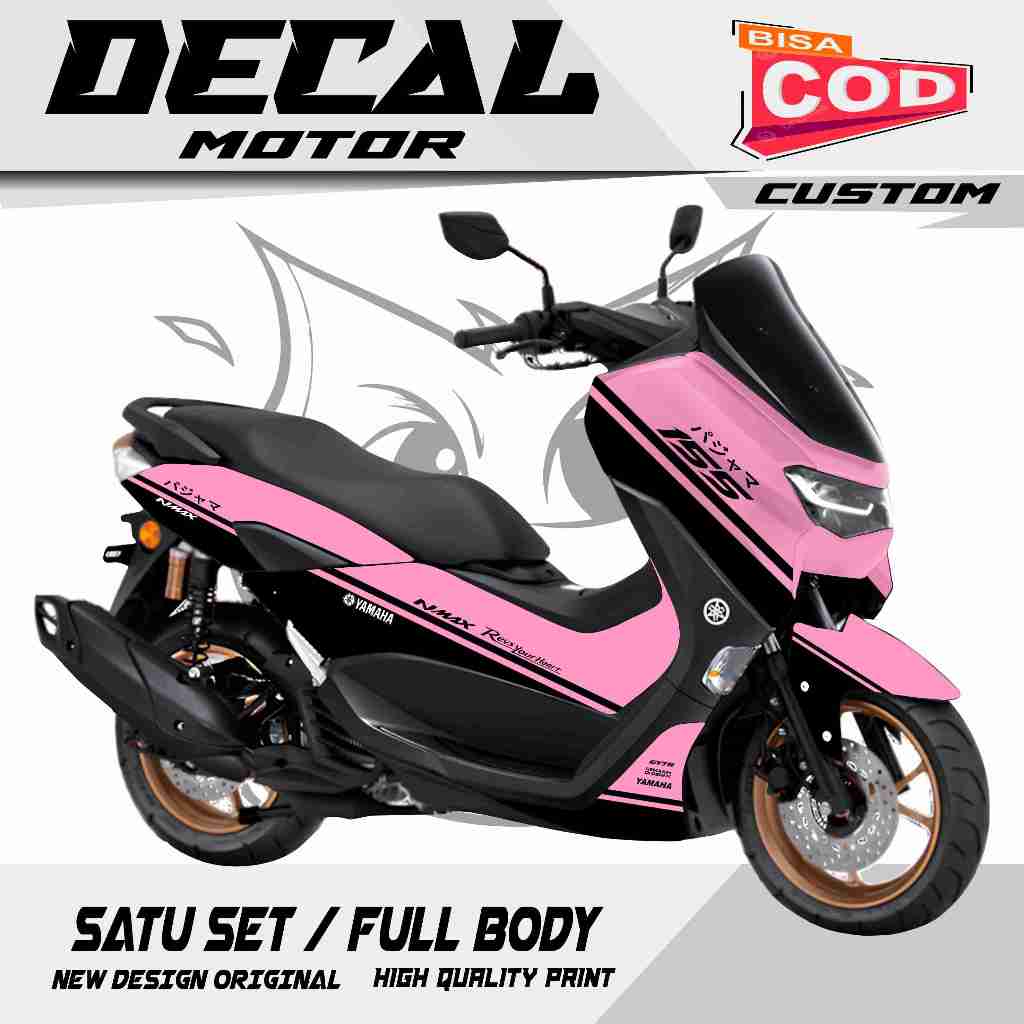 YAMAHA NMAX NEW 155 FULL BODY DECAL SIMPEL STICKER STRIPING FULL MURAH 2020-2021