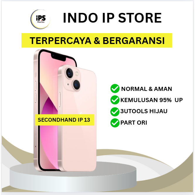 IPHONE 13 128GB 256GB Second Inter Fullset LCD ORI Good Condition No Minus No Refurbis No Rekondisi 