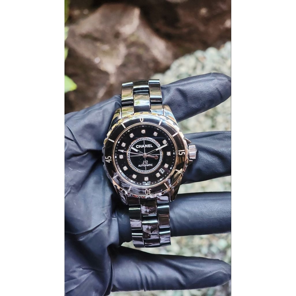 CHANEL J12 Automatic Full Ceramic Diamond Dial 38mm Unisex Original 100%