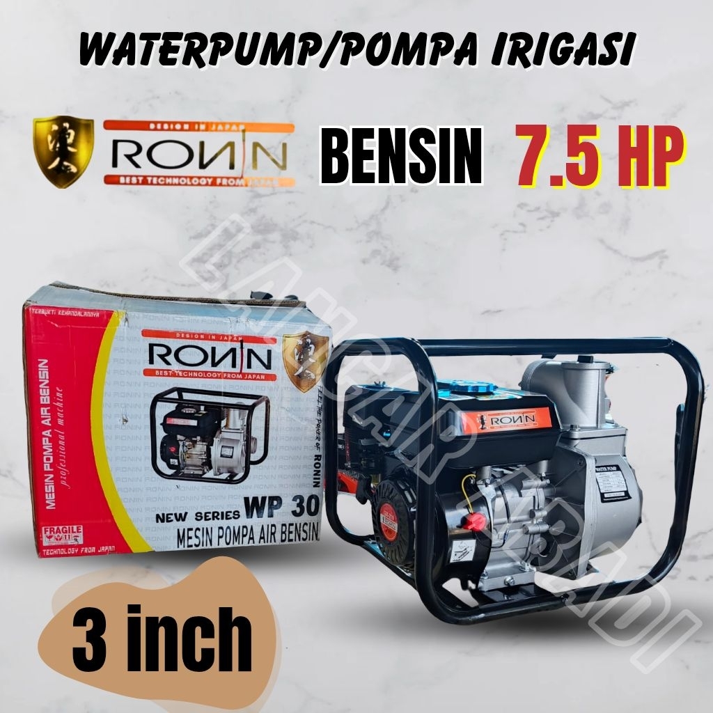 pompa air irigasi/waterpump/pompa mesin air/wp20/wp30/ronin/mesin 7.5 HP/alkon mesin pompa air