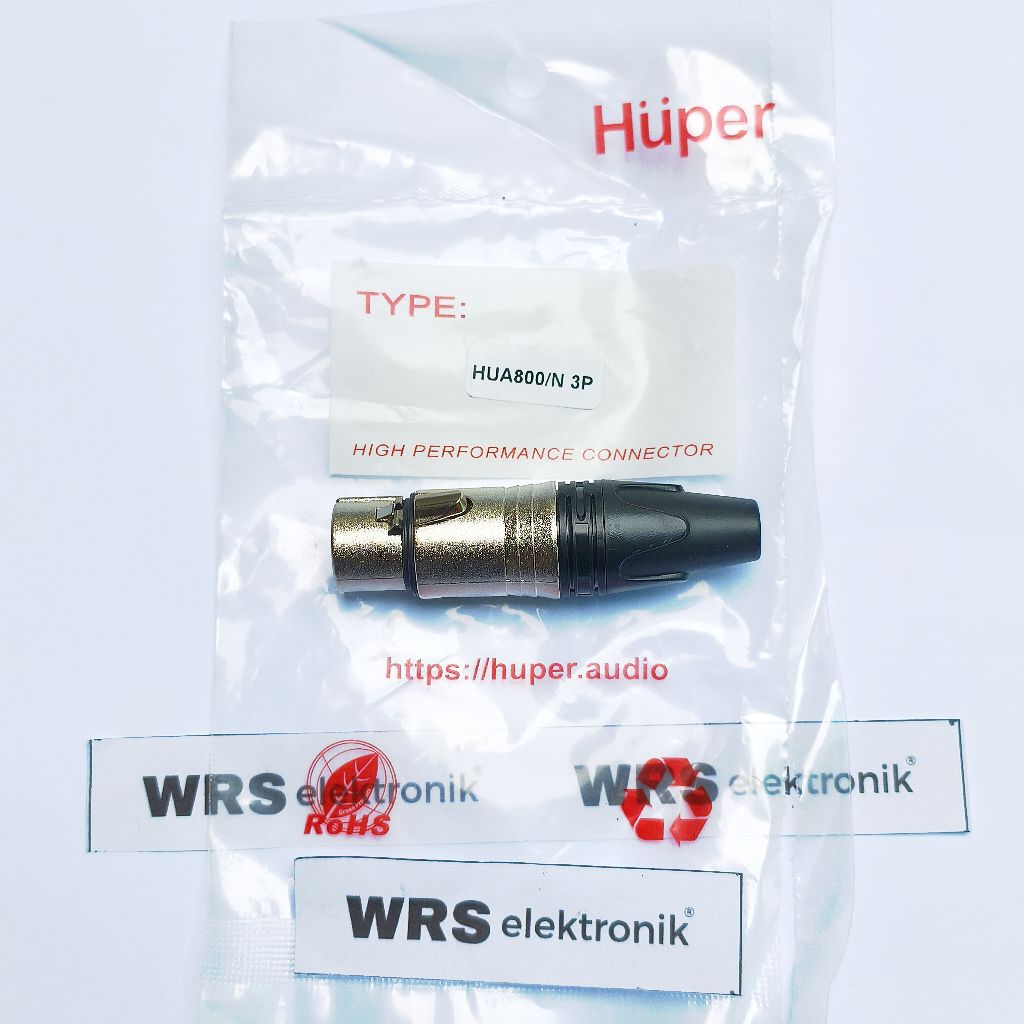 Soket kontra canon XLR female Huper HUA800/N 3P