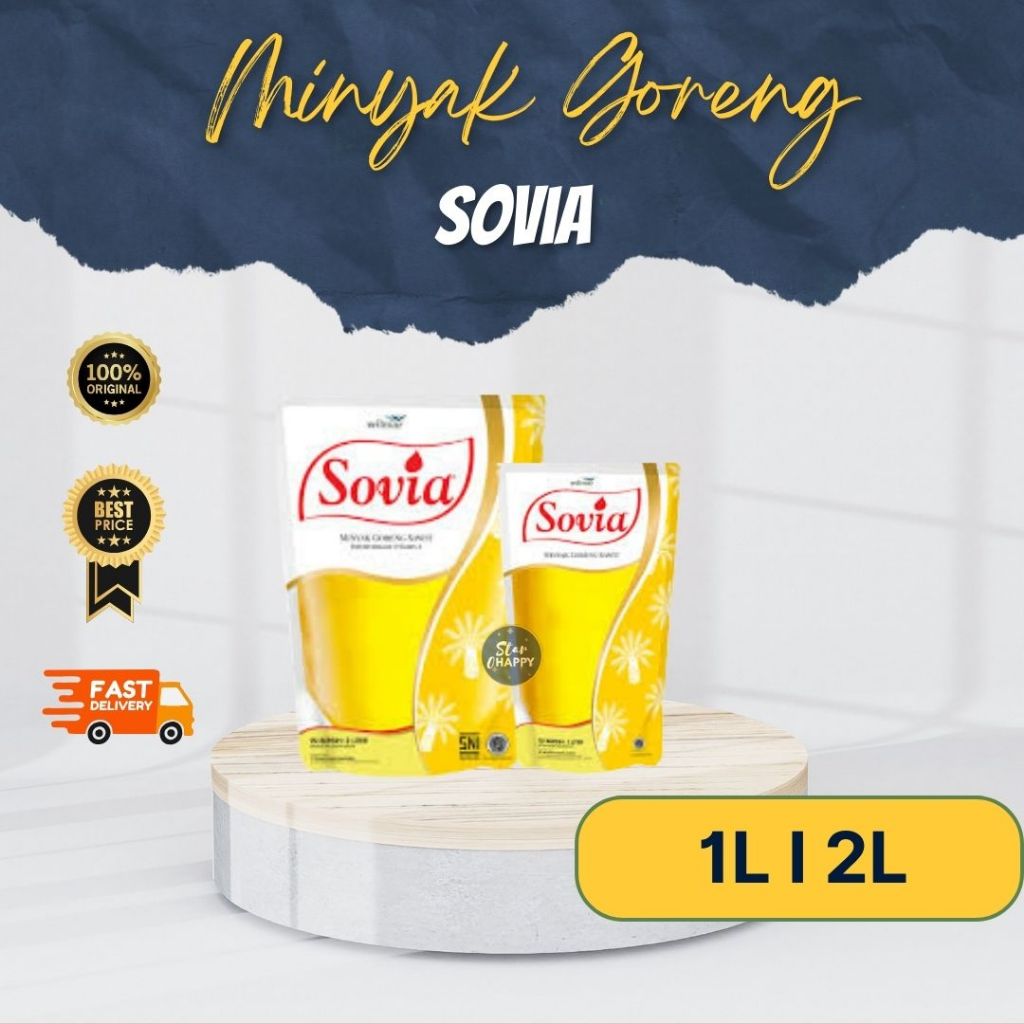 *FREE GIFT* Minyak Goreng Sovia 1 Liter & 2 Liter Promo Gratis Ongkir