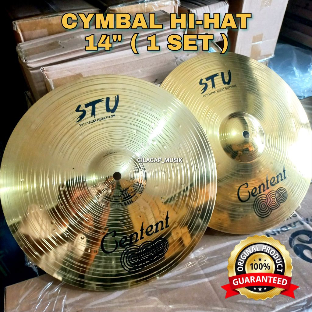 CYMBAL HIHAT CYMBAL CENTENT STU CYMBAL HI-HAT DRUM HI HAT 1 SET