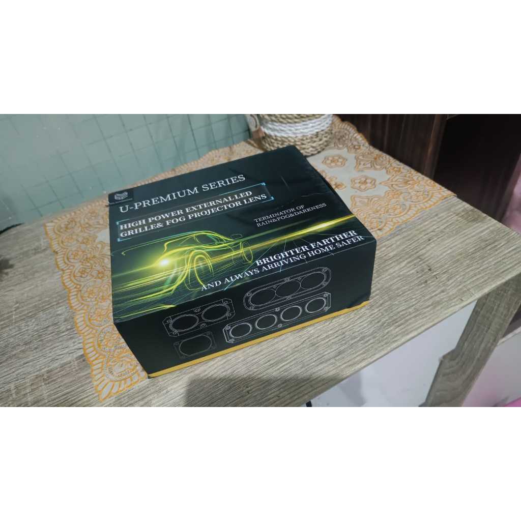 60 Watt U22 Lampu Tembak Mobil Motor Laser Gun Led Sorot 3 SQL Mata Kipas Projektor Mobil Motor Matr