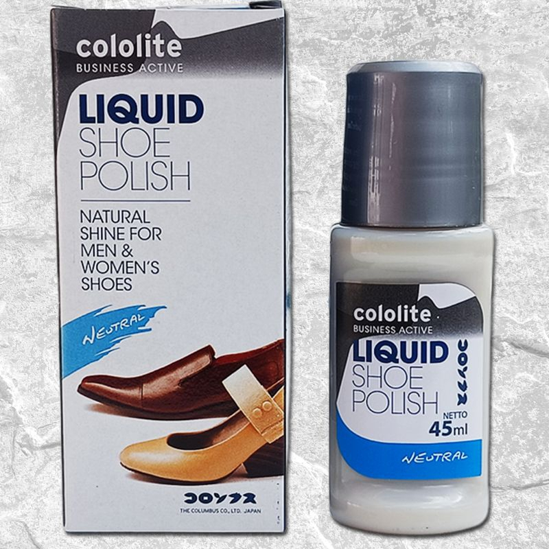 Cololite Liquid Shoe Polish 45cc Neutral Mengkilap Alami
