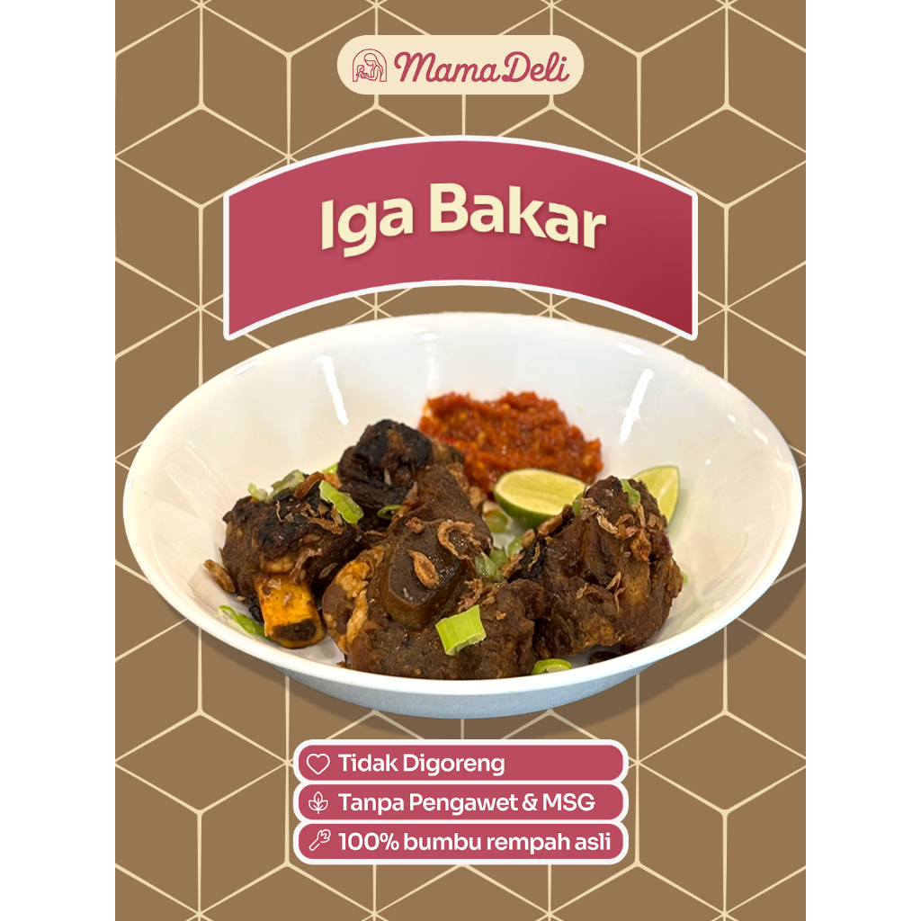 Iga Bakar MamaDeli - Frozen - Lauk Siap Saji