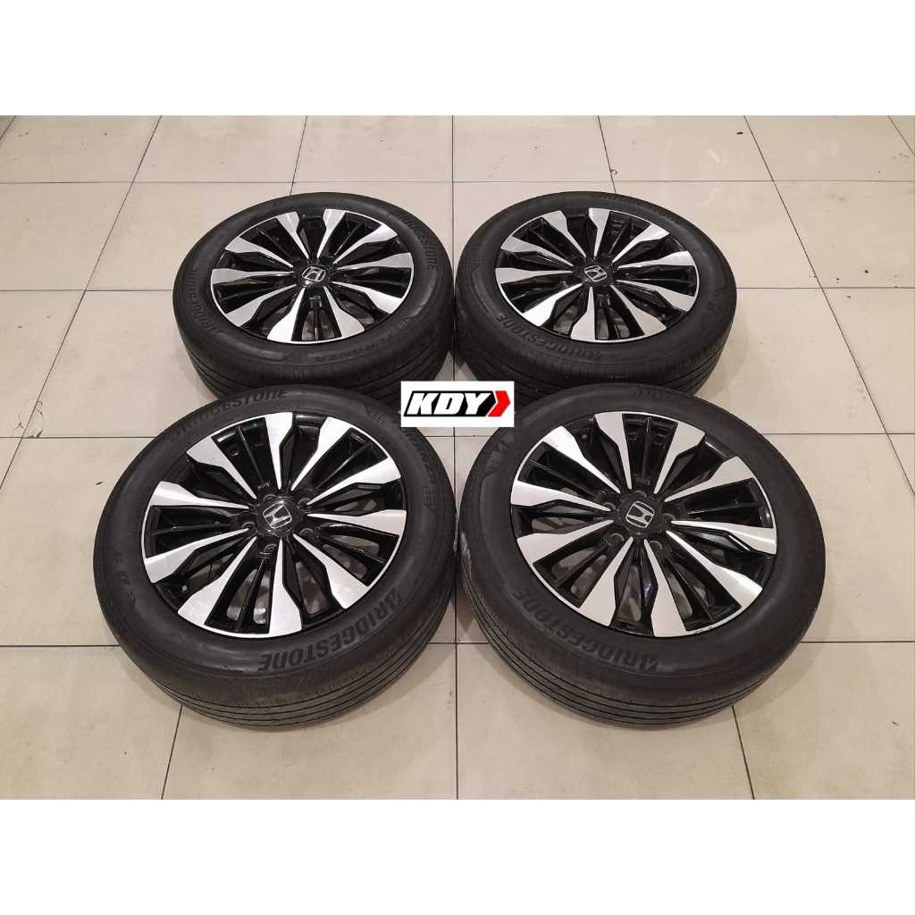 Pelek Mobil Bekas Murah STD BRV R17 + Ban bridgestone ukuran 215 55  ring 17 bisa buat rush,terios,l