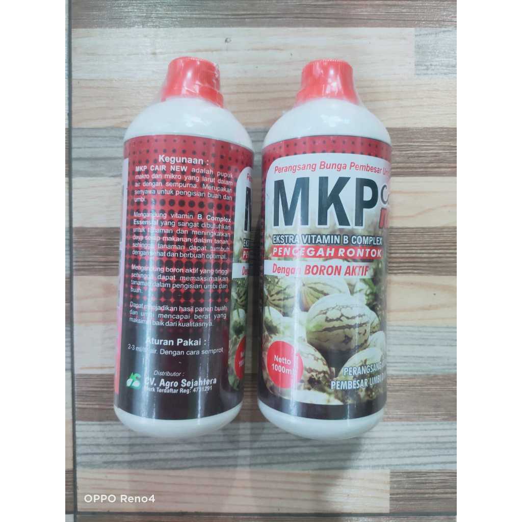 Pupuk MKP Cair 1 Liter Mengandung Vitamin B Complex Essensial