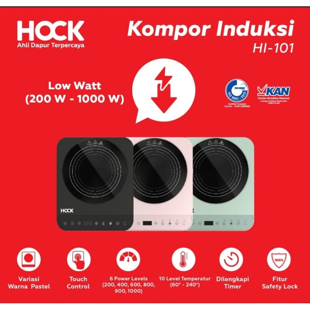 KOMPOR INDUKSI HOCK HI-101/KOMPOR LISTRIK
