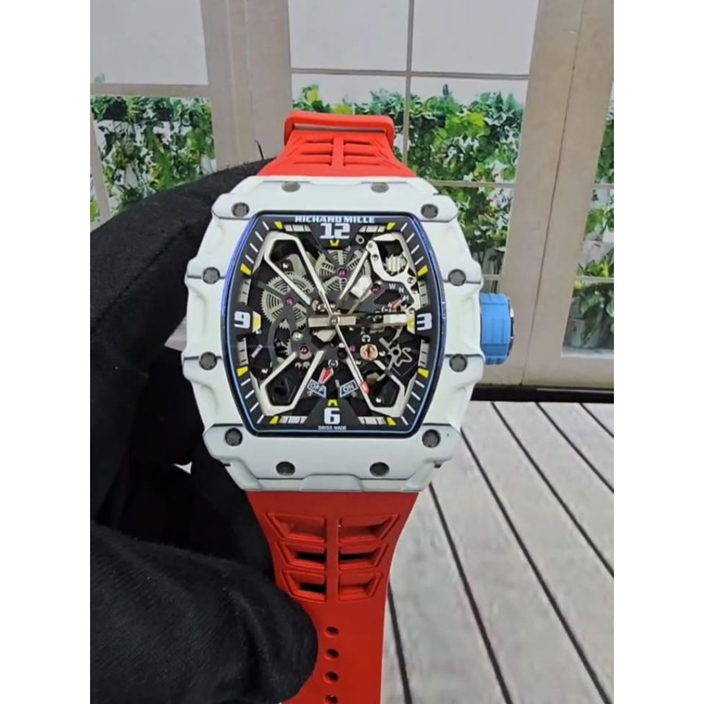 JAM TANGAN RM35-03 CARBON DIAL RED SWISS AUTOMATIC