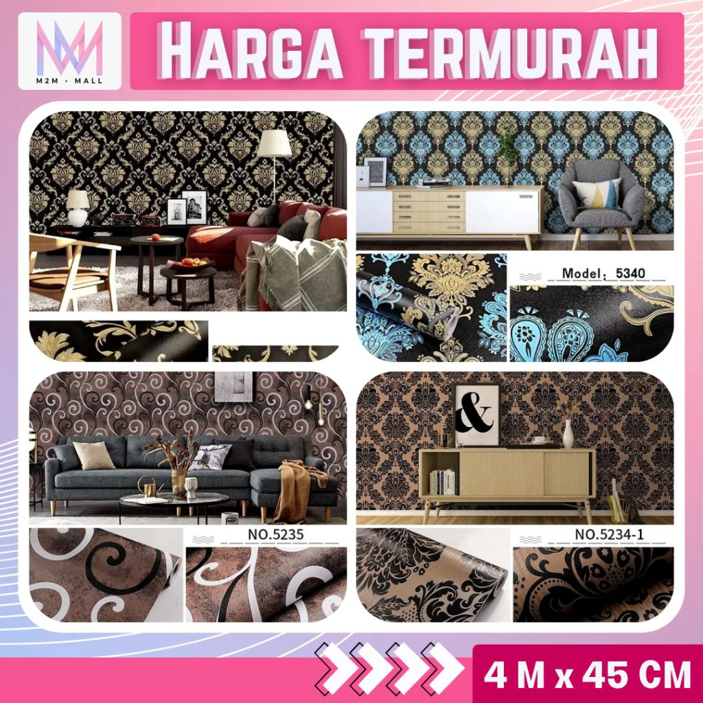 Wallpaper Dinding Kamar Tidur Wallpaper Dinding Ruang Tamu Wallpaper Dinding Batik Wallpaper Dinding