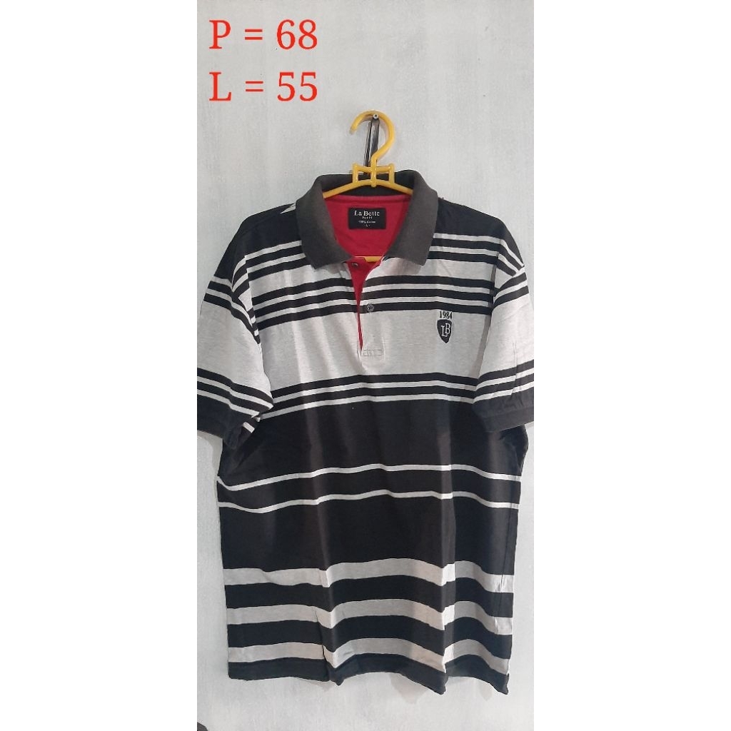 kaos kerah polo La bette size L ,beli 1 gratis 1