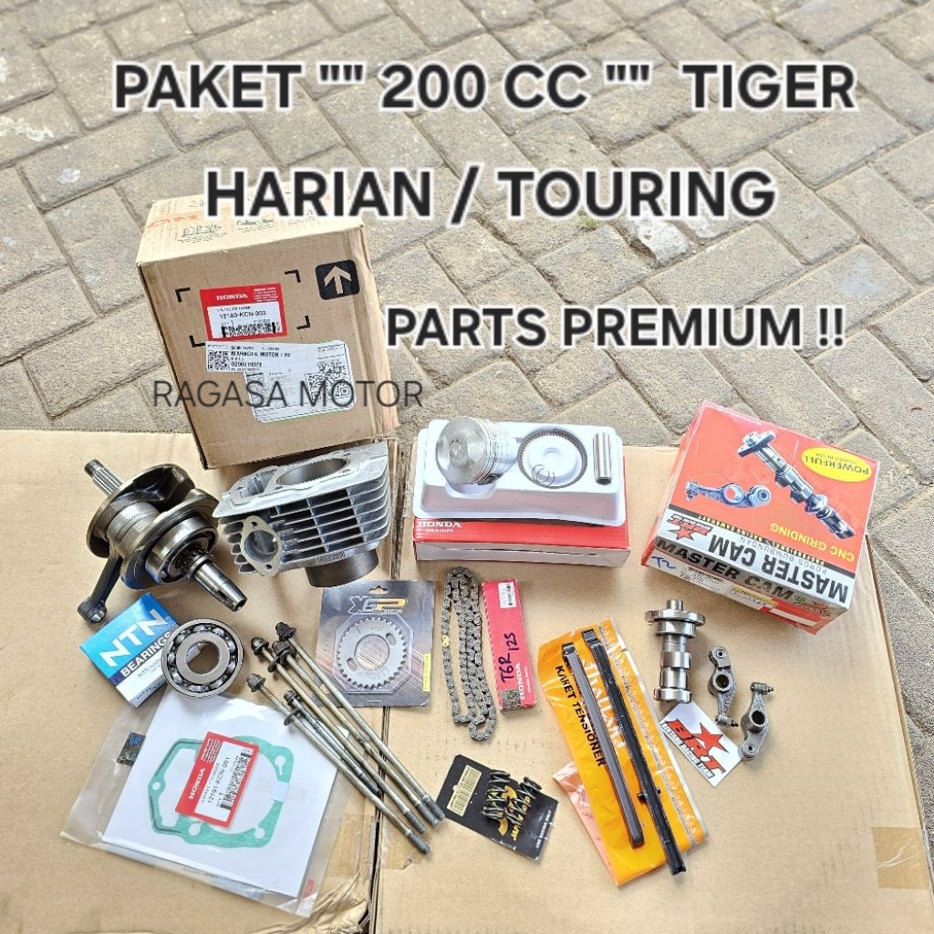 Paketan 200cc Kruk As Block Honda TIGER Pnp MEGAPRO PRIMUS MP Lama GL-PRO Neotech Harian Touring