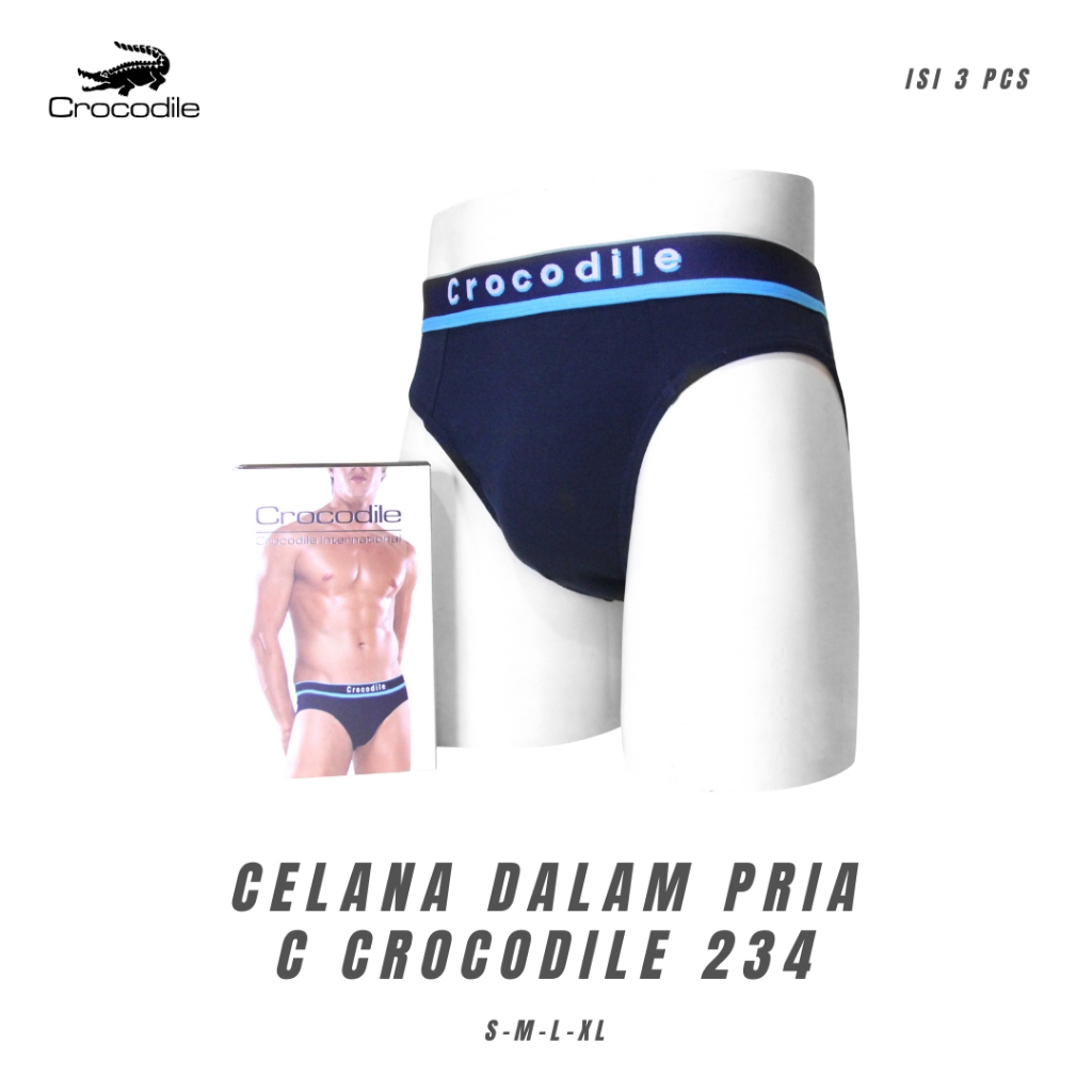 Crocodile Celana Dalam Pria CR 521-234 Isi-3-Best Seller
