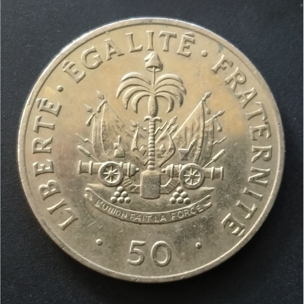Koin Kuno Haiti 50 Centimes tahun 1991