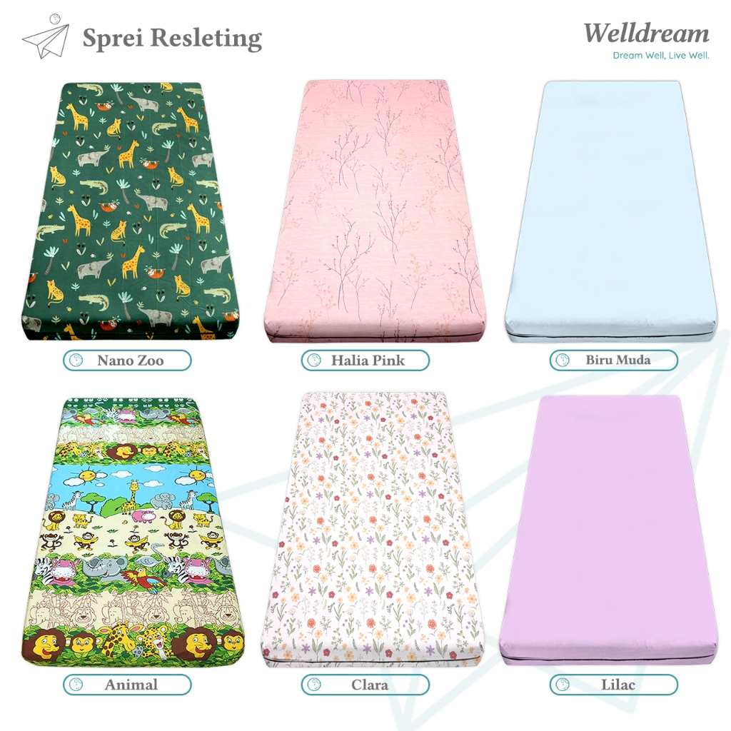 Sarung Kasur Busa Resleting 90x200x15 - 90x200x20 Sprei Resleting 90x200