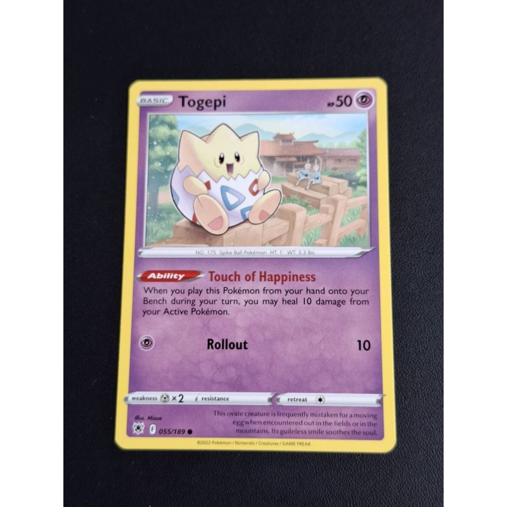 kartu pokemon original common togepi 055/189