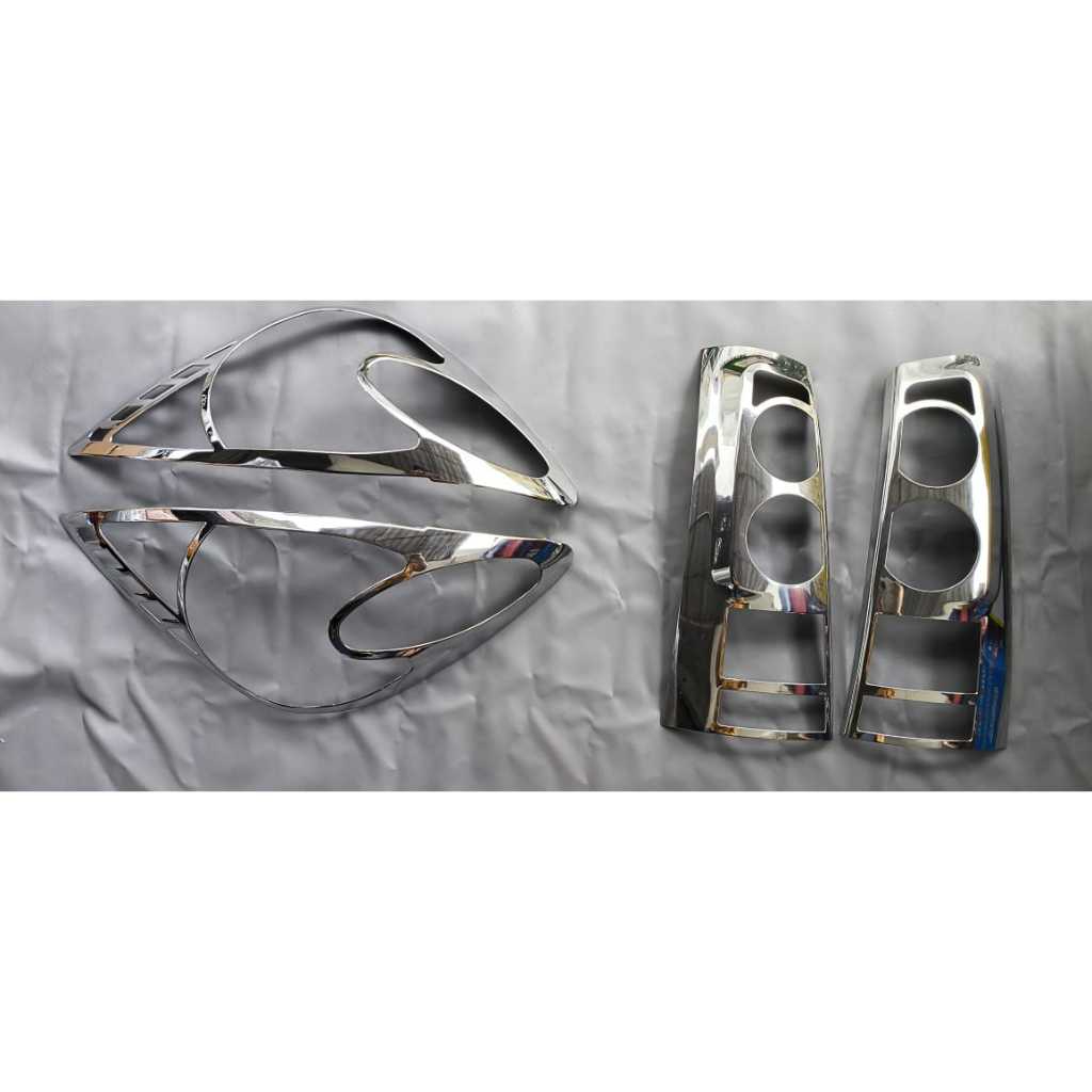 Paket garnish depan/belakang avanza/xenia 2004-2006 chrome