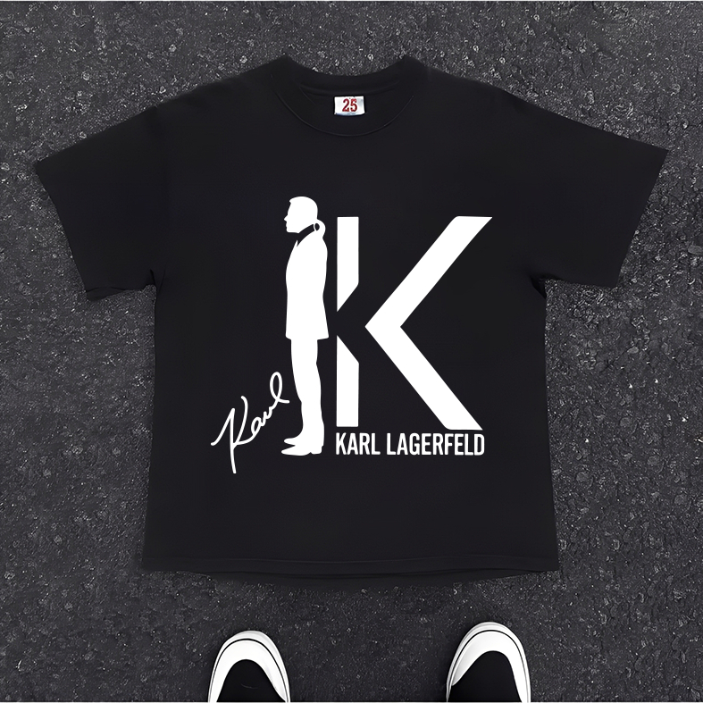 Kaosku Street Kaos KARL LAGERFELD Regular Fit Cotton Baju Pria Lengan Pendek Atasan Tshirt Distro