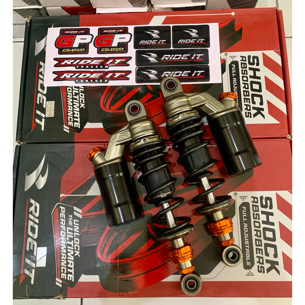 shock ride it GP NEW EXTREME 280MM warna Grey FizR jupiter