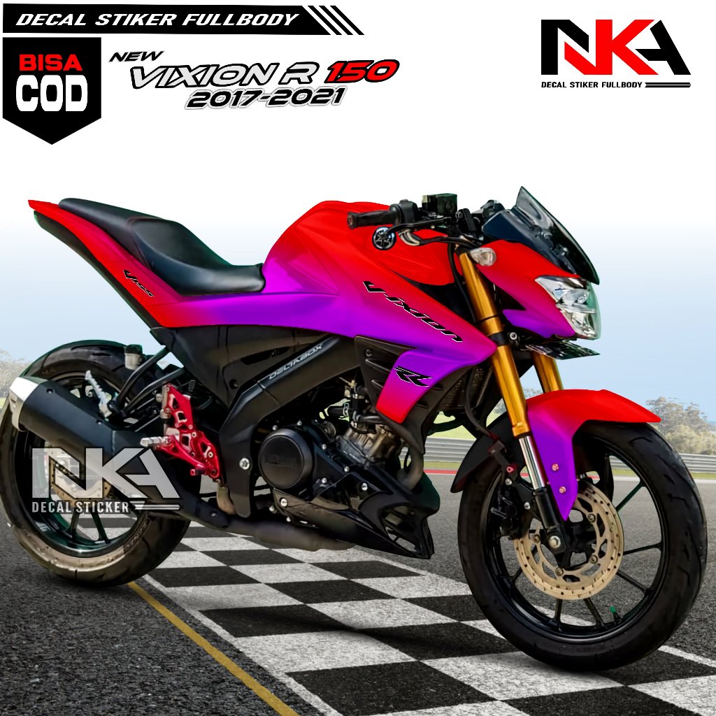 Decal Stiker Vixion R Fullbody Gradasi Bunglon 2017-2024 Decal Variasi Motor Yamaha Vixion R 150