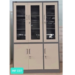 Lemari Arsip 3 Pintu 2 Warna / Lemari Dokumen 3 Pintu / Lemari Kantor 3 Pintu / Lemari Besi Murah 3 