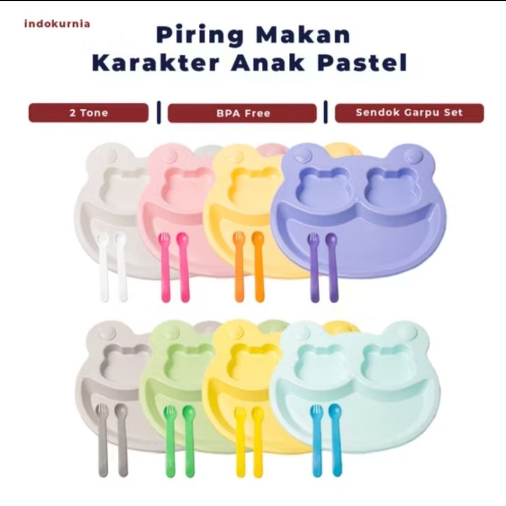 Piring Anak/ bayi plastik karakter