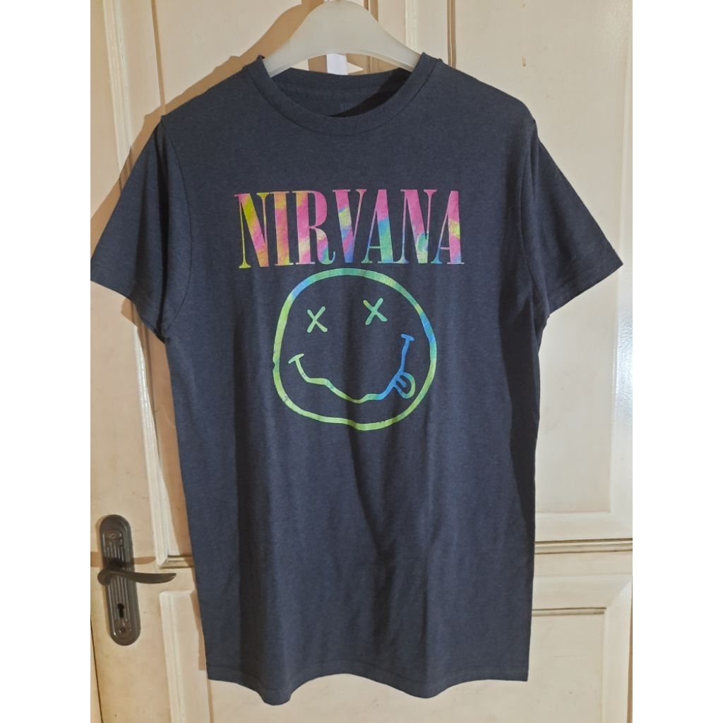 Kaos Band Nirvana  Rainbow + Band Pink Floyd Vintage Official