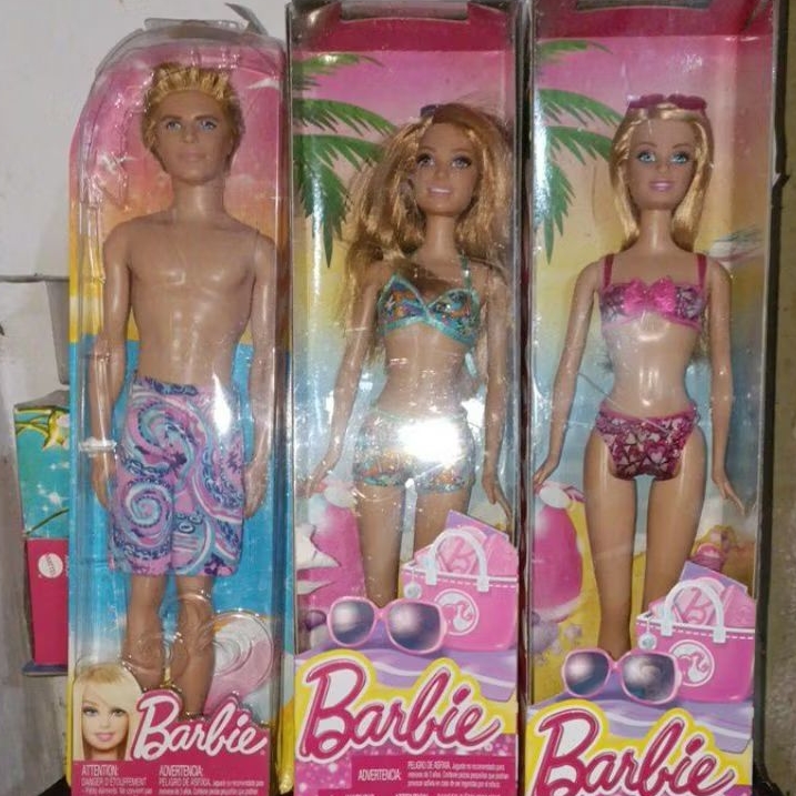 3 BOX BARBIE & KEN MATTEL
