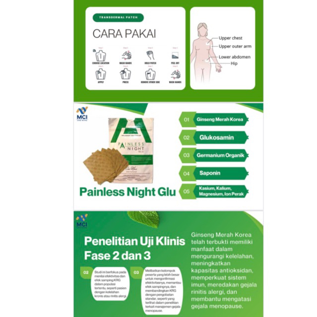 PAINLESS PNG Transdermal patch koyo