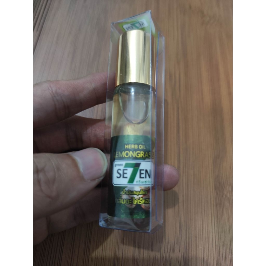 ORIGINAL HERB OIL LEMONGRASS GREEN SE7EN 7 MINYAK ANGIN THAILAND