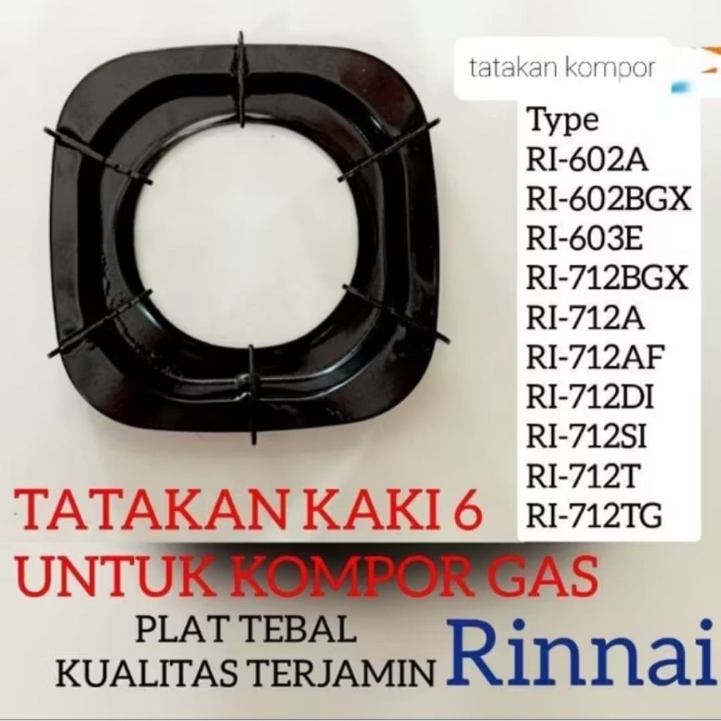 tatakan kompor gas rinai kaki 4 kaki 6 alas tatakan kompor rinai