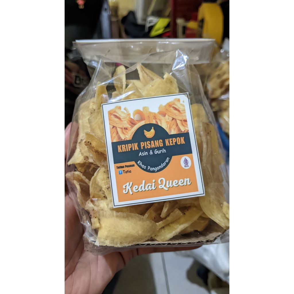 Kripik pisang Kepok Asin Gurih