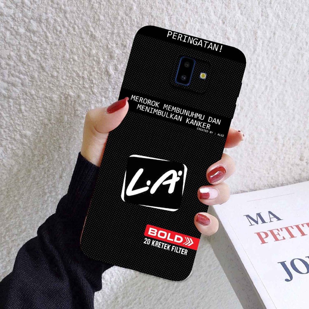 Softcase Untuk Samsung Galaxy J6 Plus / J6 Prime - Softcase Gambar Fashion Printing { Rokok Limited 