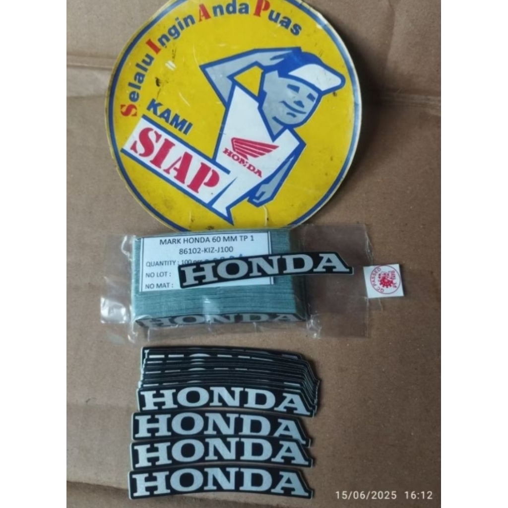 Sticker Stiker Label Honda Kecil Batok Cover Lampu Depan Honda Beat Vario Genio Scoopy Stylo Supra 1