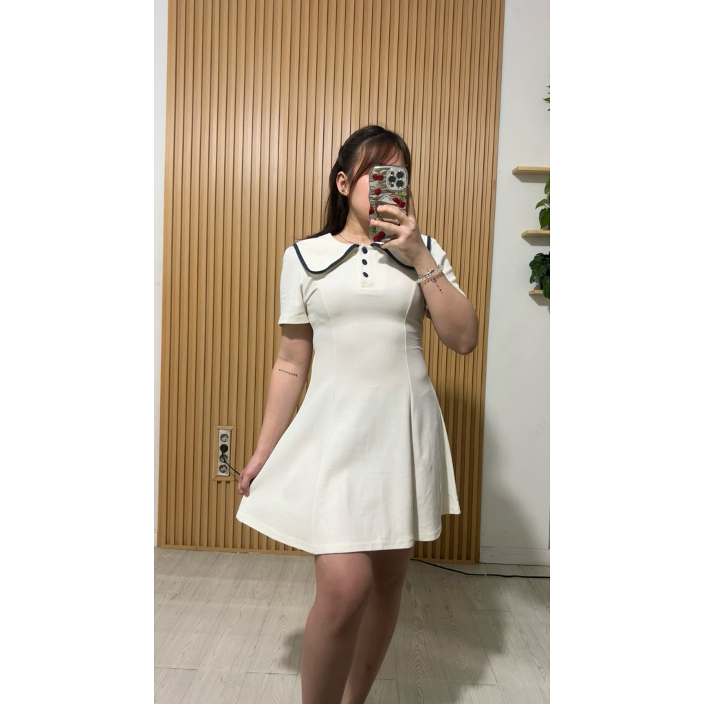 Dress Sailor Marvelie Preloved | Dress Wanita | Pakaian Wanita