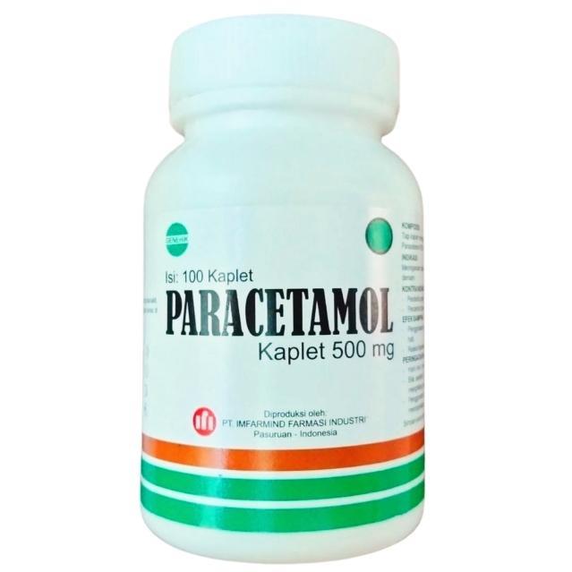 PARACETAMOL IMFARMIND 500 MG BOTOL 100 KAPLET