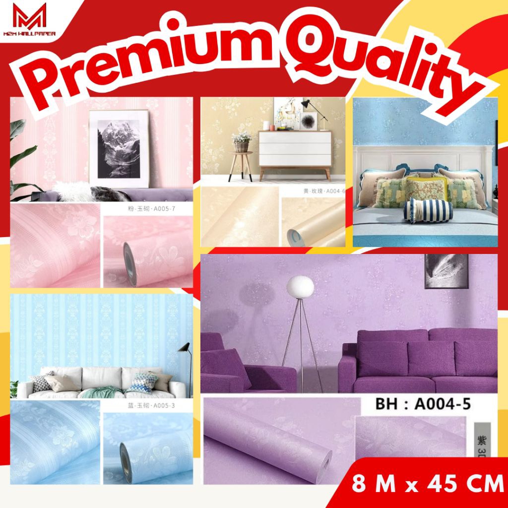 Wallpaper Dinding Kamar Motif Embos Wallpaper Dinding Kamar Tidur Wallpaper Dinding Ruang Tamu 8M Wa