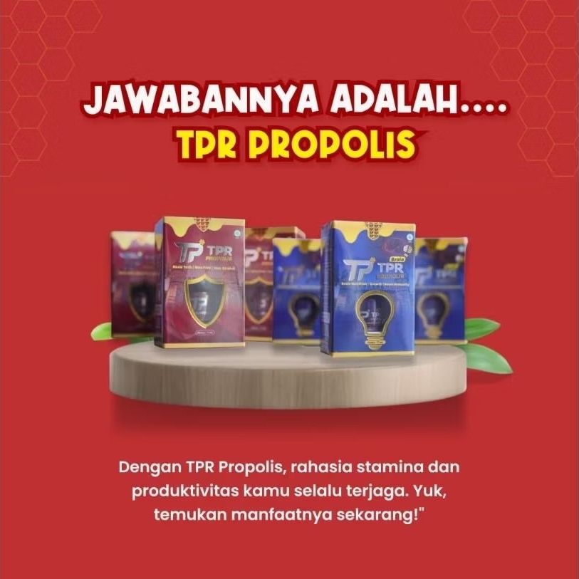 TPR Propolis Lintas Benua Obat Herbal Nutrisi Otak Penjaga Stamina Imun