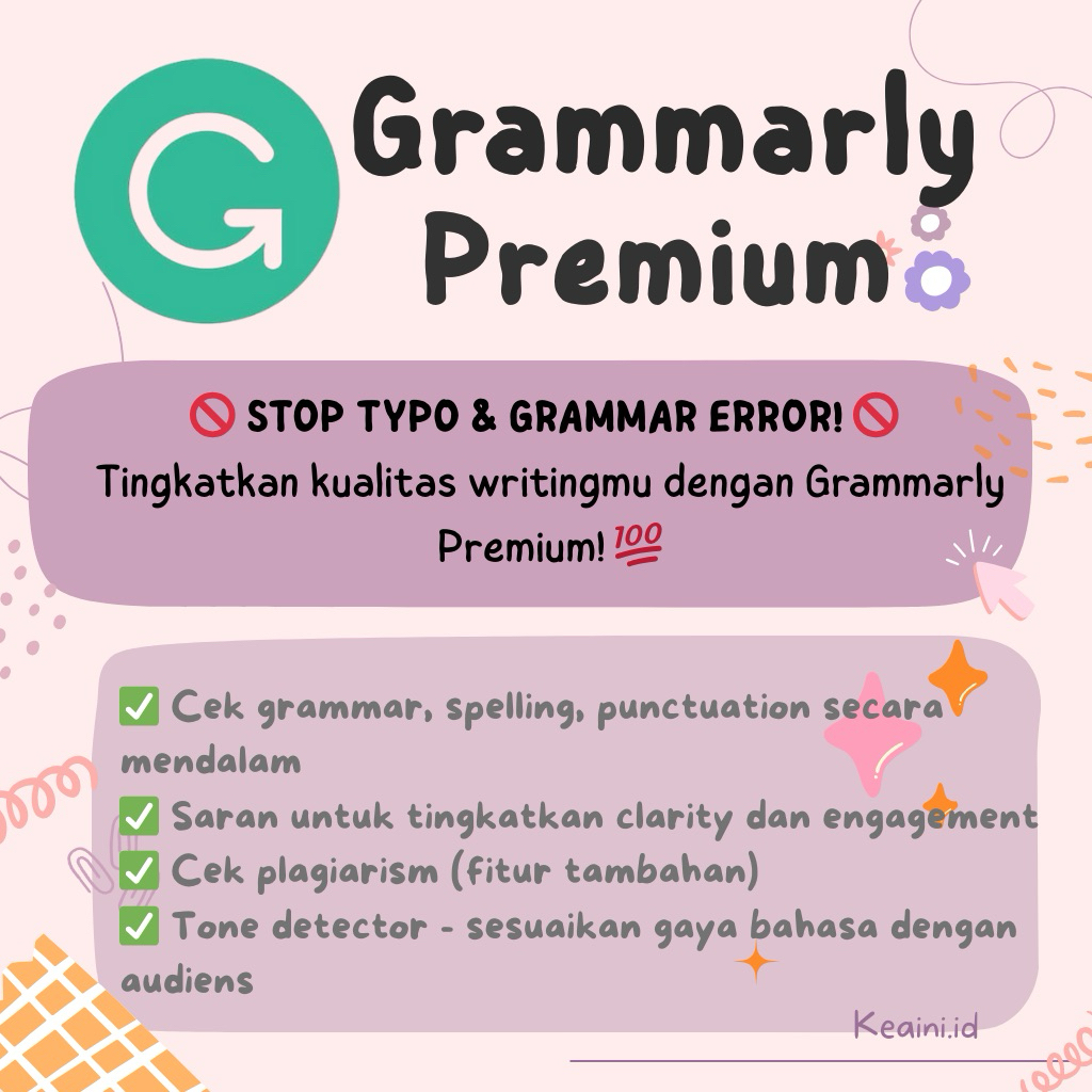 Grammarly Premium sharing bulan