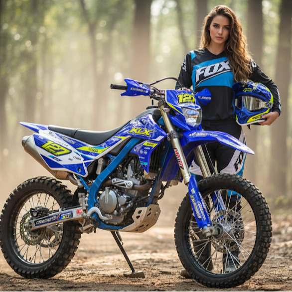 decal klx dtracker new 150 extreme shark kuning dekal stiker sticker striping